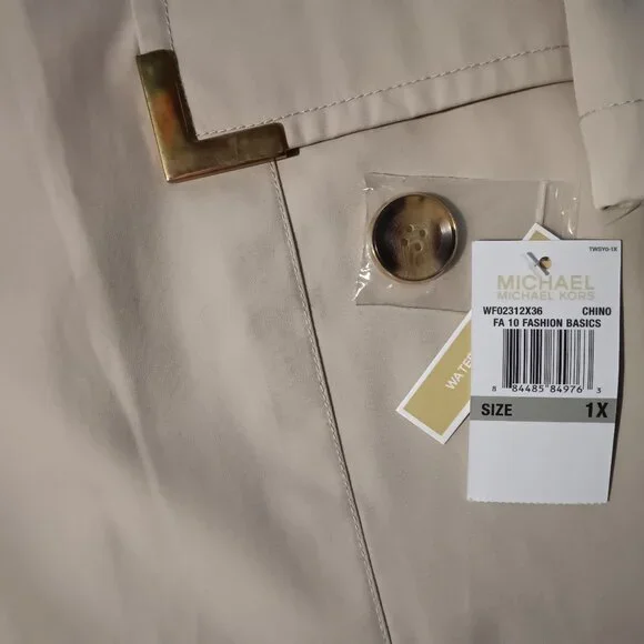 Michael Kors Trench Coat Jacket Belted New with Tags - Picture 4 of 6